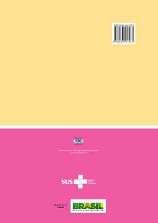 PROTOCOLOS DE
COMPLEXIDADE
DIFERENCIADA
MINISTÉRIO DA SAÚDE
Biblioteca Virtual em Saúde do Ministério da Saúde
www.saude.gov.br/bvs
10
Brasília – DF
2012
SAÚDEDOTRABALHADOR
Lesões por esforços
repetitivos (LER)
Distúrbios osteomusculares
relacionados ao trabalho (Dort)
Dor relacionada
ao trabalho
9 7 8 8 5 3 3 4 1 7 2 8 1
ISBN 978-85-334-1728-1
 