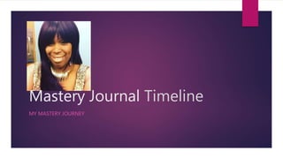 Mastery Journal Timeline
MY MASTERY JOURNEY
 