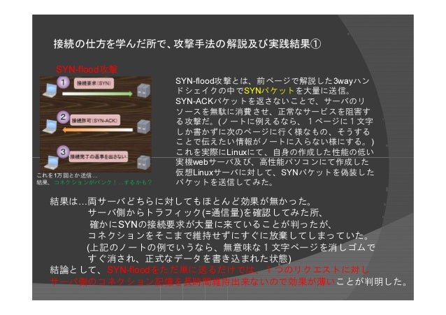 情報セキュリティの啓蒙と仮想ネットワーク構築 Dos