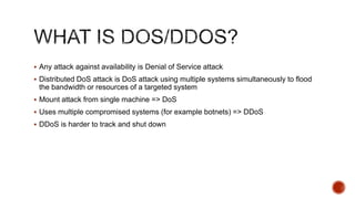 DoS/DDoS | PPTX
