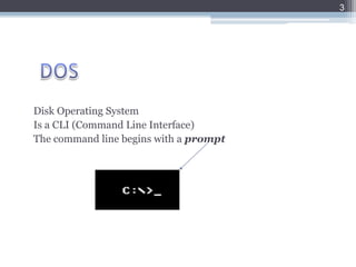DOS - Disk Operating System