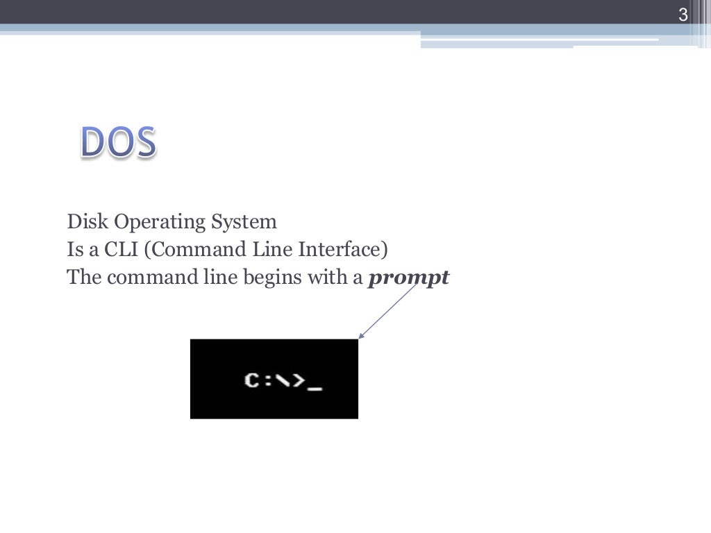 DOS Disk Operating System