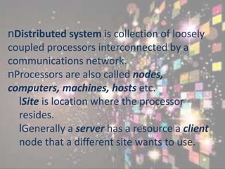 Distributed Operating Systems | PPT
