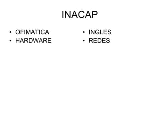 INACAP ,[object Object],[object Object],[object Object],[object Object]