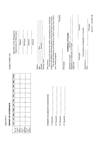 K to 12 New Grading System in Place of KPUB (Do s2015 08) | PDF