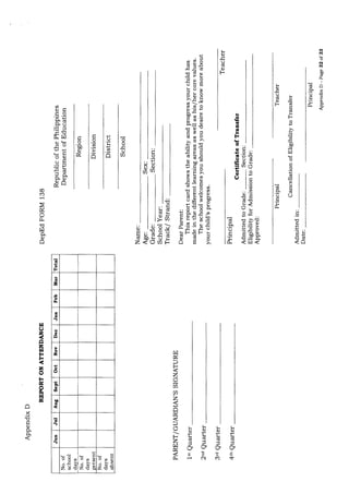 Dep Ed Order No. 8 s. 2015