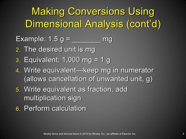 Printables Dimensional Analysis Worksheet For Nursing dosage calculation using dimensional ana 8 making conversions analysis