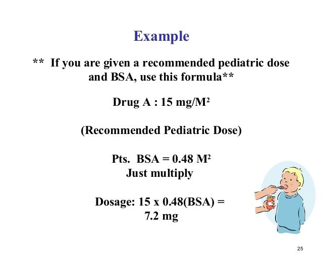 dosage calulations part 1 bsa med form