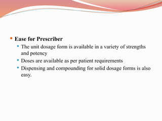 Unit Dose Form Code DOSAGE FORM (Pharmaceutics) B Pharmacy sem-I | PPTX