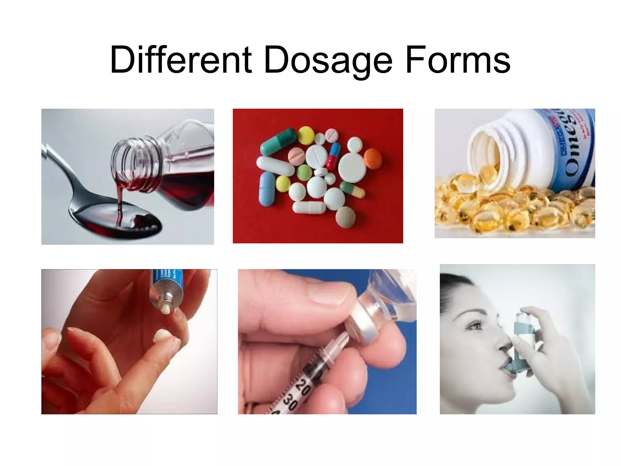 Different Dosage Forms

 