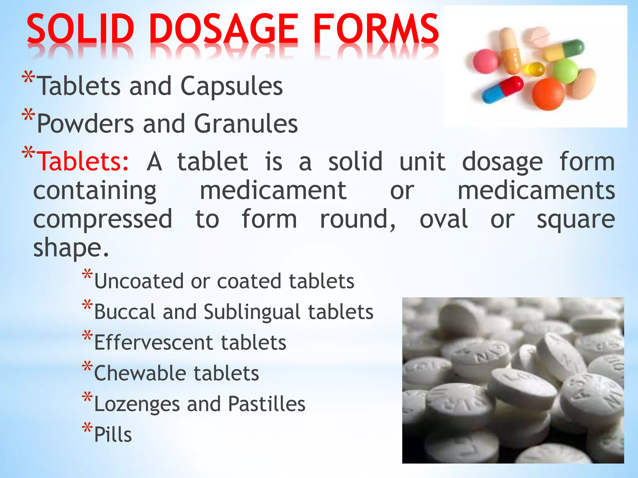 Introduction to pharmaceutical Dosage forms | PPTX
