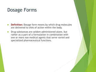 Dosage forms and formulations | PPT