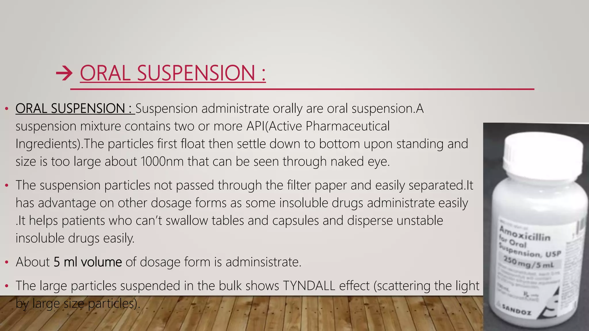 Pharmaceutical oral Suspension | PPTX