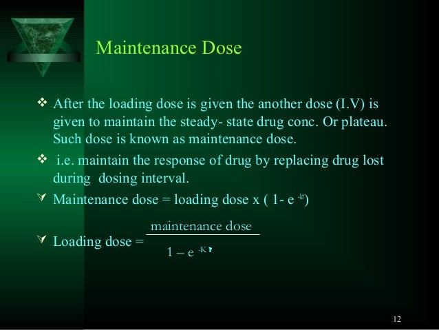 Medication Dose Definition