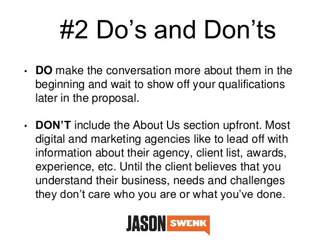 5 dos donts to convert more of your marketing proposals do s and don ts of cover letters