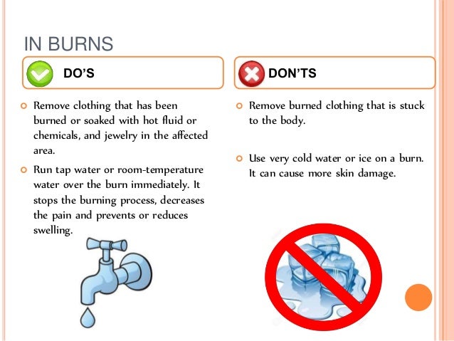 Do's and don'ts