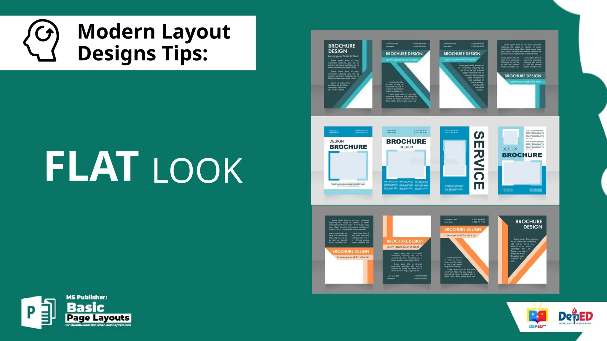 [
Modern Layout
Designs Tips:
FLAT LOOK
 