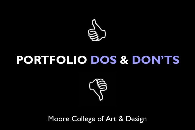 creating a portfolio