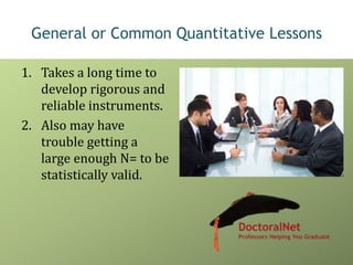 Do's and don'ts of qualiltative, quantitative and mixed methods writing ...