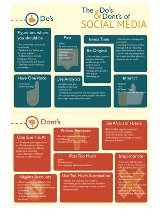 Infographic: The Do's and Dont's of Social Media