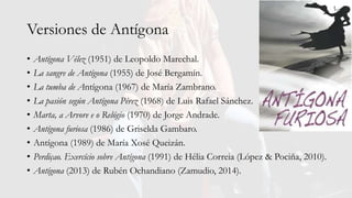 Dos Antígonas: la de Sara Uribe (2012) y Lucero Troncoso (2019)
