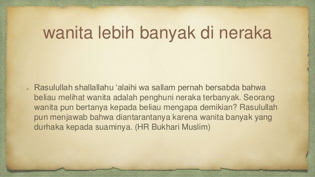 Dosa Wanita Dalam Pergaulan