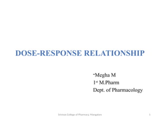 DOSE - RESPONSE RELATIONSHIP ppt presentation | PPTX