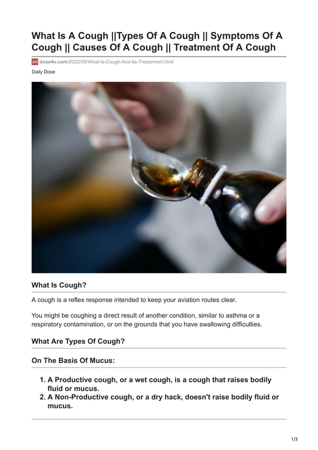 What Is A Cough Types Of A Cough Symptoms Of A Cough Causes Of A Cough Treatment Of A