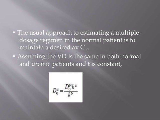 Dose Adjustment In Renal Failure dose-adjustment-in-renal-failure