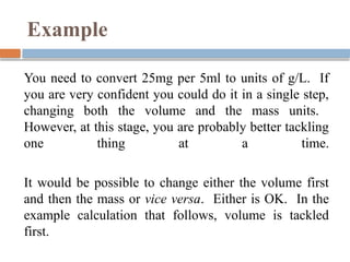 Comprehensive Guide to Dose Calculation and Unit Conversions in ...