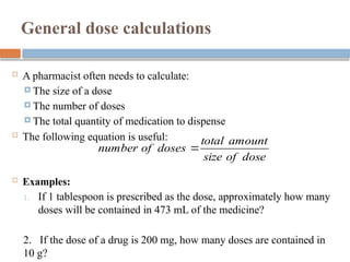 Comprehensive Guide to Drug Dose Calculation and Administration | PPTX