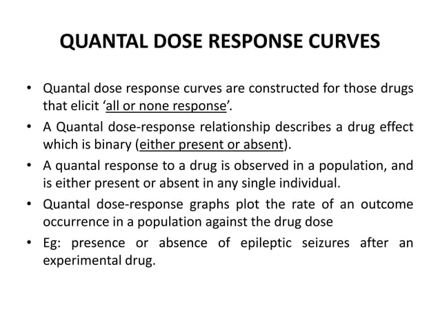 Dose Response Curve | PPTX | Endocrine and Metabolic Diseases ...