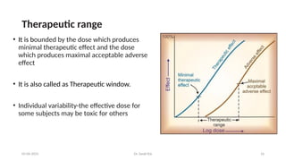 Dose response relationship and potency, efficacy .pptx