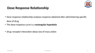 Dose response relationship and potency, efficacy .pptx