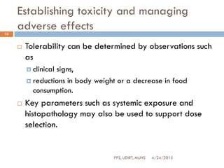 Dose selection | PDF