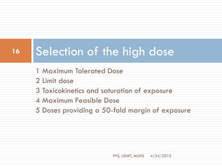 Dose selection | PDF