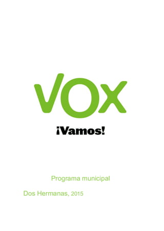 Programa municipal
Dos Hermanas, 2015
 