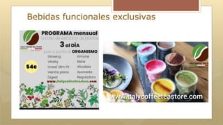 Bebidas funcionales exclusivas
 