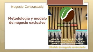 Negocio Contrastado
Metodología y modelo
de negocio exclusivo
 