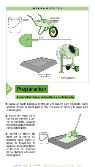 Dosificar y preparar hormigon