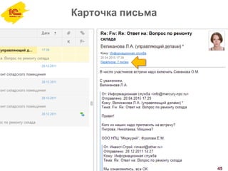 Карточка письма
45
 