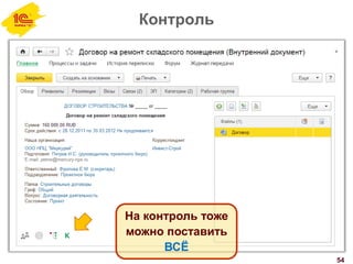 Контроль
54
На контроль тоже
можно поставить
ВСЁ
 