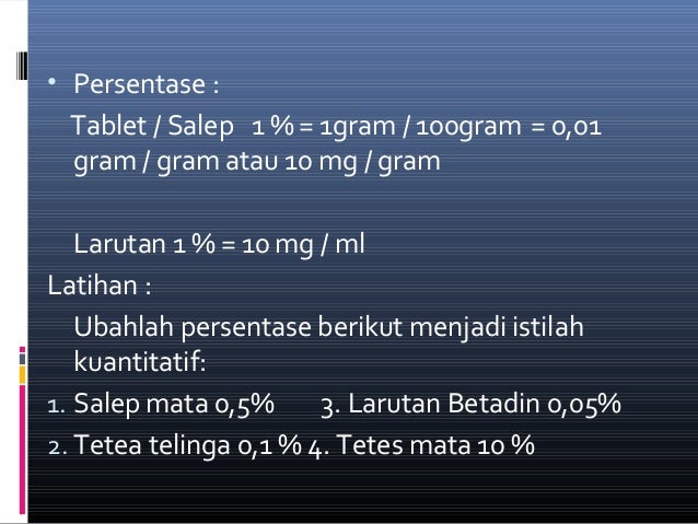 Dosis Obat Dosis Obat