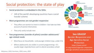 Do social protection programmes make a difference in supporting ...