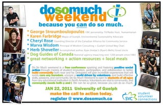 Poster for Do So Much Weekend 2011