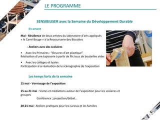 Dossier de partenariat 2ème Université d'été Révolution Sensible + Expo L'ile aux matières, Rive d'Arts version 07122016