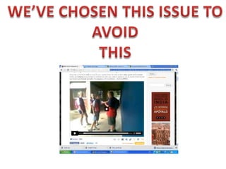 WE’VE CHOSEN THIS ISSUE TO AVOID THIS