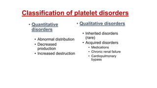 Comprehensive Overview of Bleeding Disorders and Hemostasis Mechanisms ...
