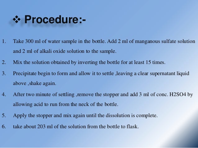 Dissolved Oxygen And Its Method Of Determination