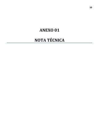 10
ANEXO 01
NOTA TÉCNICA
 